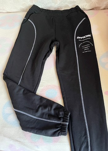 Siyah Baskılı Kadın Eşofman Altı - Görsel 2