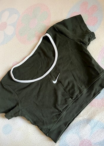 Nike yeşil Kadın Crop Top - Görsel 2