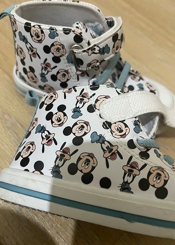 Beyaz Renkli Mickey Baskılı Spor Ayakkabı - Görsel 5