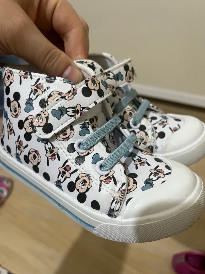 Beyaz Renkli Mickey Baskılı Spor Ayakkabı - Görsel 2