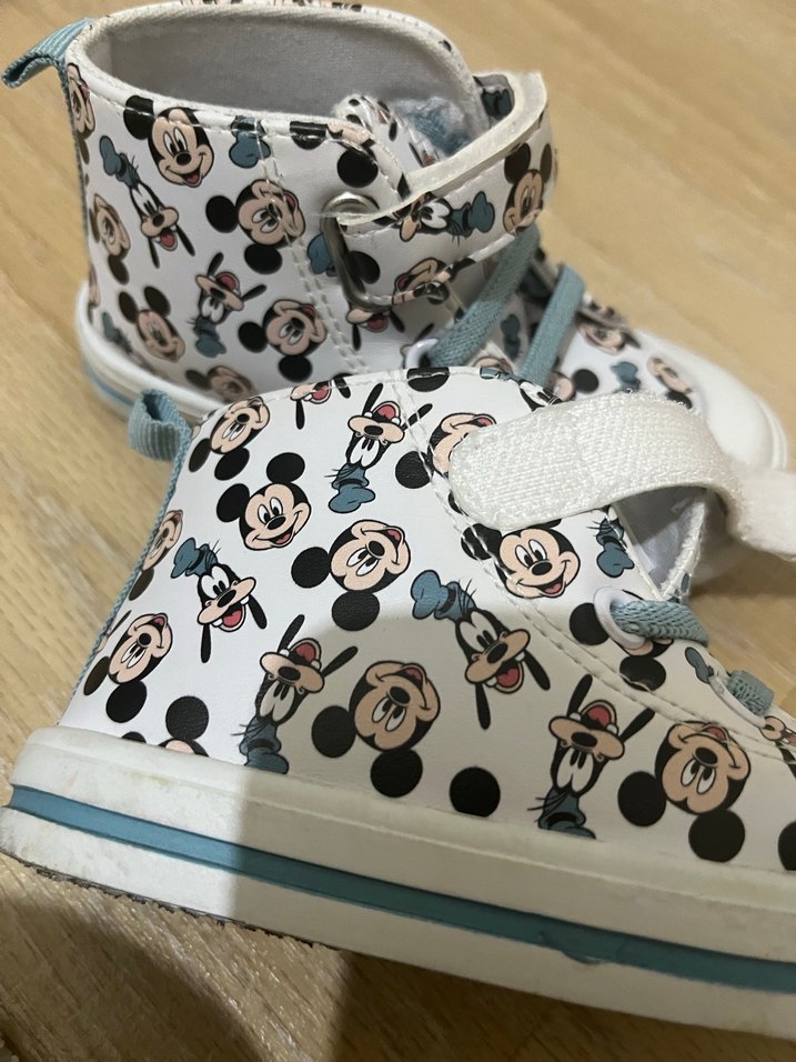 Beyaz Renkli Mickey Baskılı Spor Ayakkabı - Görsel 5