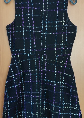 Çok Renkli Midi Elbise - Görsel 3