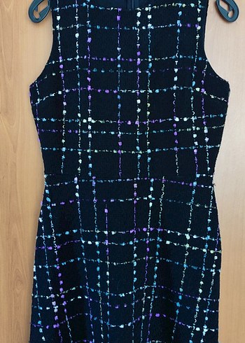 Çok Renkli Midi Elbise - Görsel 2