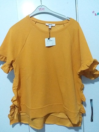 Hardal sarısı bluz ~tişört