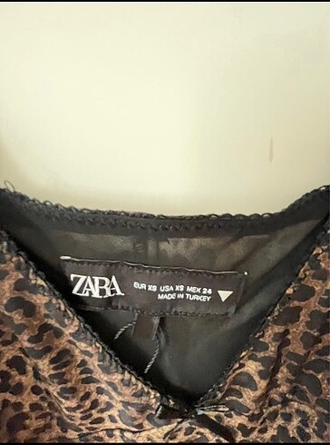 s Beden Zara leopar elbise