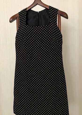 Siyah Puantiyeli Elbise - Görsel 2