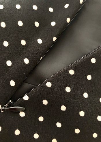 Siyah Puantiyeli Elbise - Görsel 4