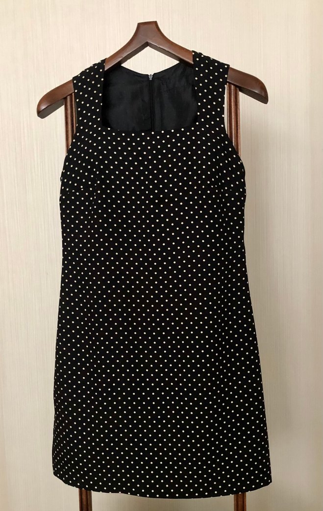 Siyah Puantiyeli Elbise - Görsel 2
