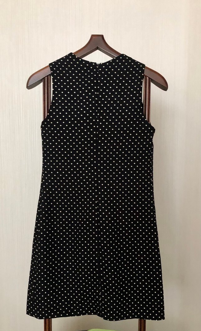 Siyah Puantiyeli Elbise - Görsel 3