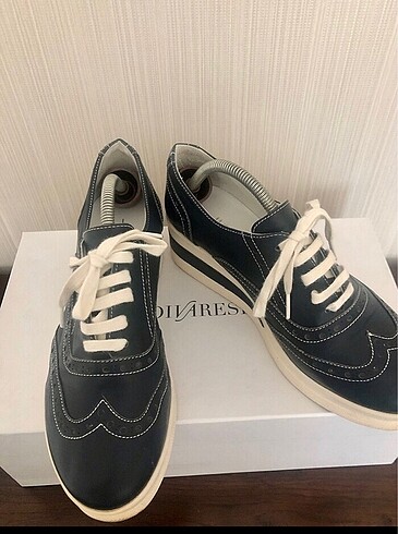 38 Beden lacivert Renk Hotiç hakiki deri sneaker
