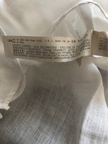 m Beden beyaz Renk Zara üst