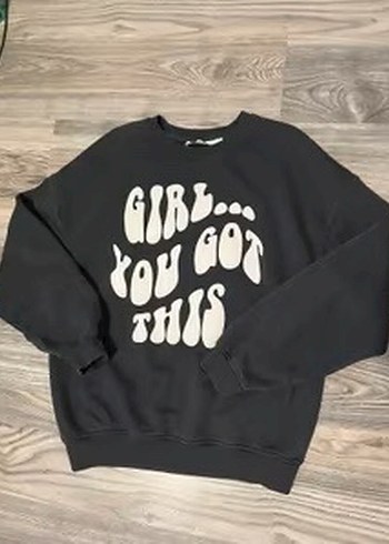 Bershka Siyah Sweatshirt - Görsel 4
