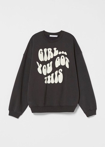 Bershka Siyah Sweatshirt - Görsel 3