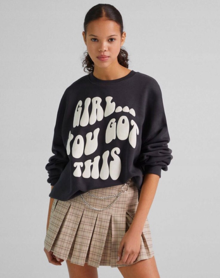 Bershka Siyah Sweatshirt - Görsel 2