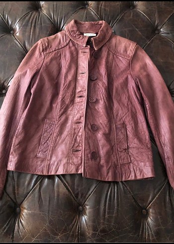 DKNY Donna Karan Deri Ceket - Görsel 2