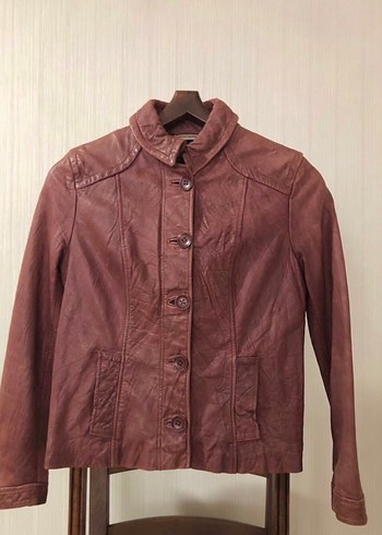 DKNY Donna Karan Deri Ceket - Görsel 4