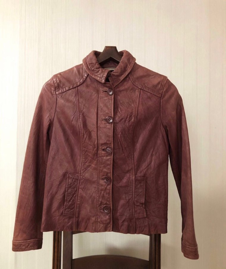 DKNY Donna Karan Deri Ceket - Görsel 5