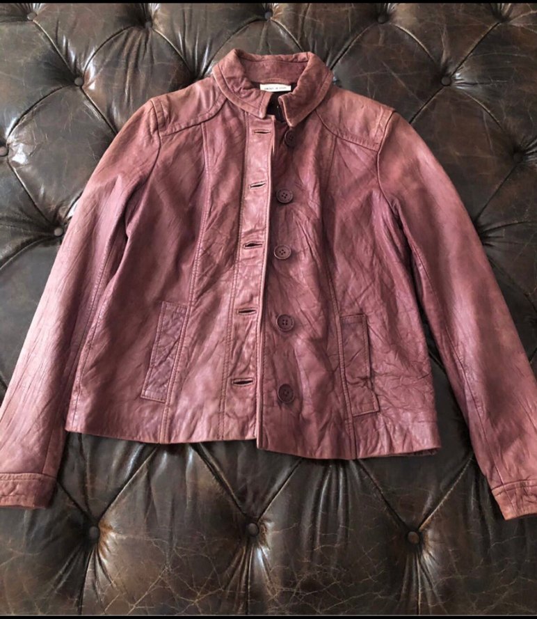 DKNY Donna Karan Deri Ceket - Görsel 2