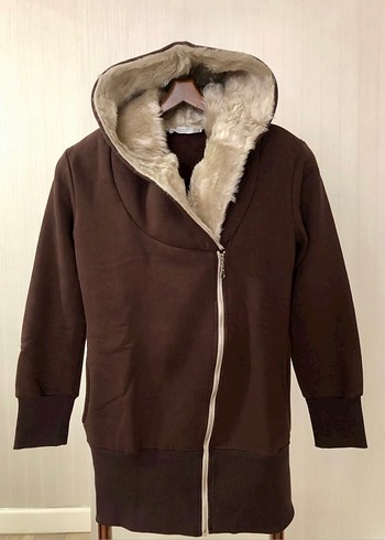 Zara Kahverengi Kapüşonlu Sweatshirt - Görsel 3