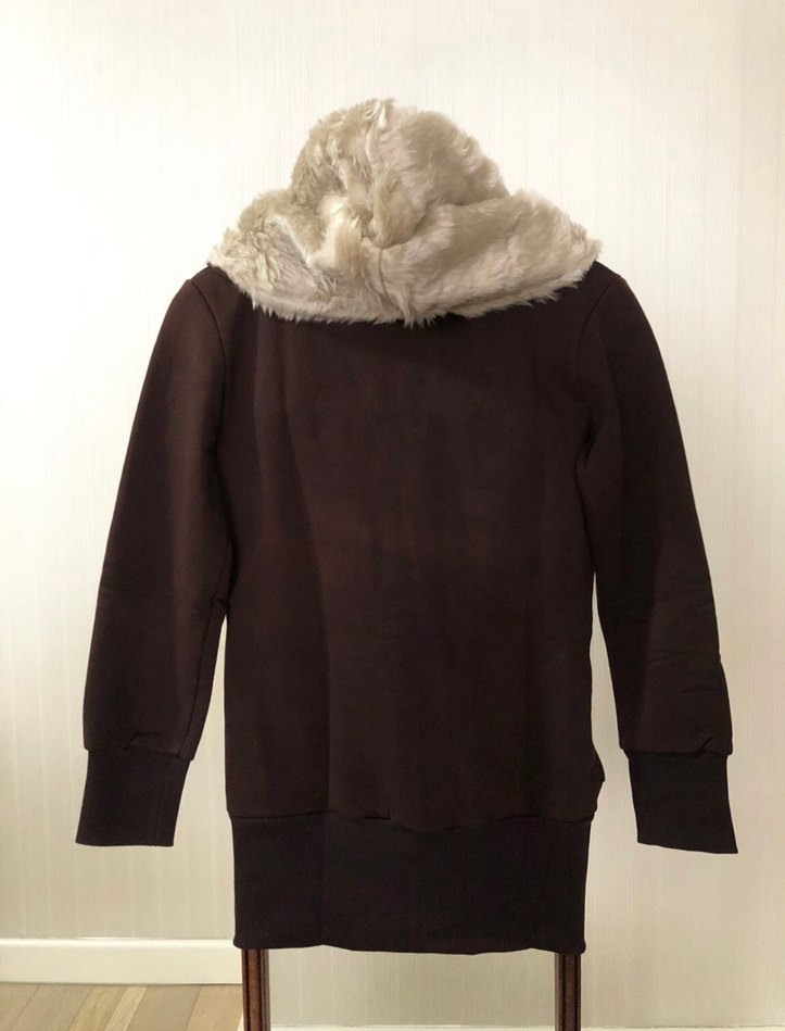 Zara Kahverengi Kapüşonlu Sweatshirt - Görsel 5