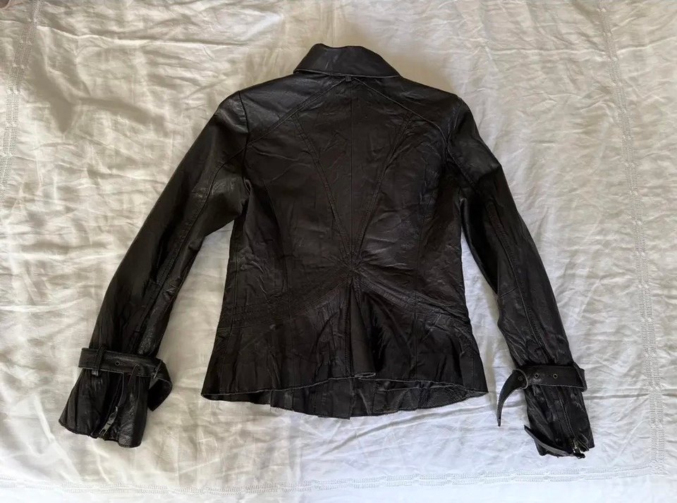 STEFANEL Deri Ceket - Görsel 4