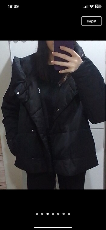m Beden Only Siyah Şişme Mont