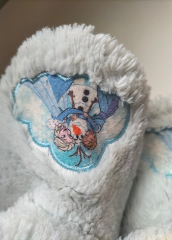 Kız Çocuk Beyaz Nakışlı Sıcak Ev Terliği - Görsel 4