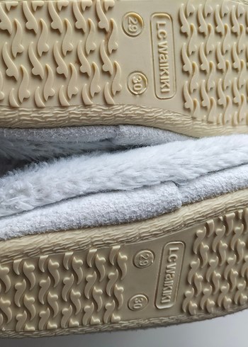 Kız Çocuk Beyaz Nakışlı Sıcak Ev Terliği - Görsel 7