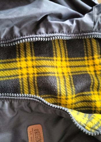 Gri Kapüşonlu Erkek Çocuk Rüzgarlık Mont - Görsel 2