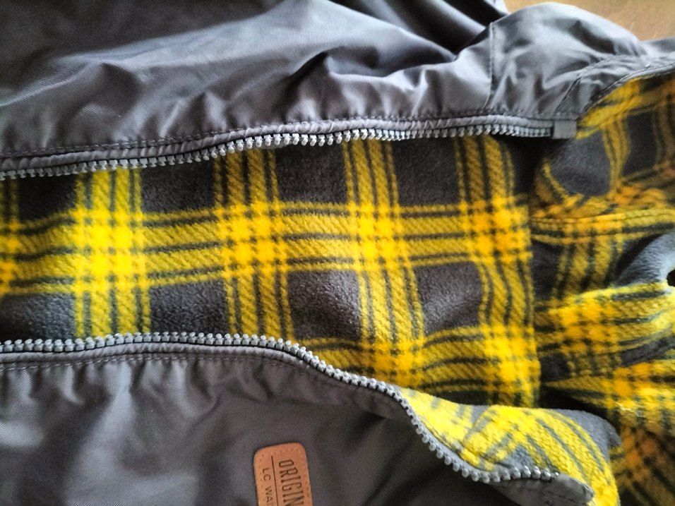 Gri Kapüşonlu Erkek Çocuk Rüzgarlık Mont - Görsel 2