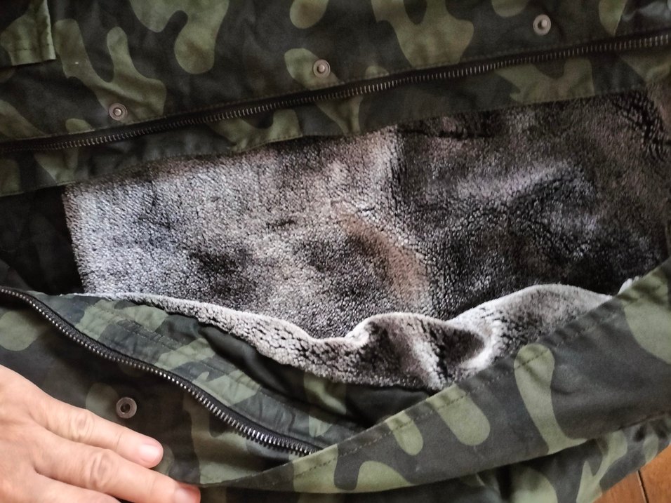 Kamuflaj Desenli Midi Erkek Çocuk Mont Kapüşonlu - Görsel 2