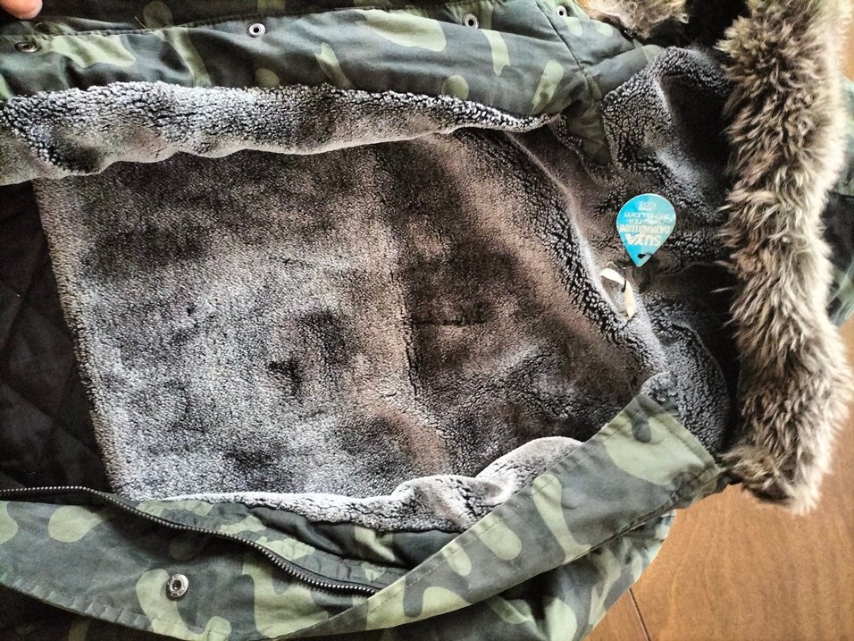 Kamuflaj Desenli Midi Erkek Çocuk Mont Kapüşonlu - Görsel 3