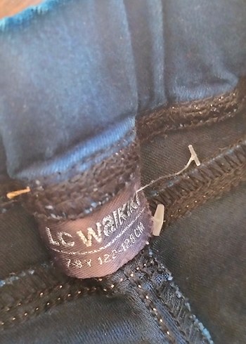 LC Waikiki Düğmeli Mavi Kız Denim Pantolon