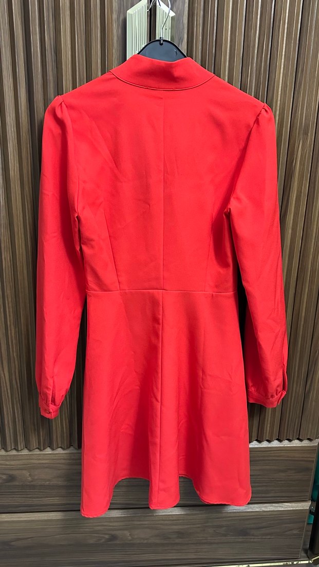 Kırmızı Kadın elbise - Görsel 3