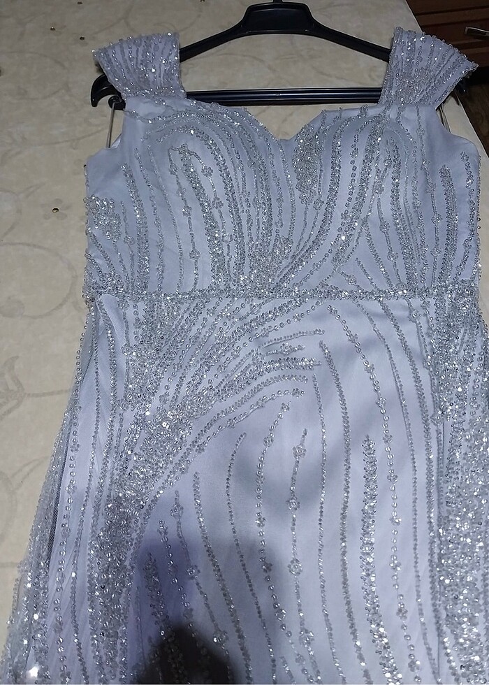 Özel dikim taşlı abiye - Görsel 3