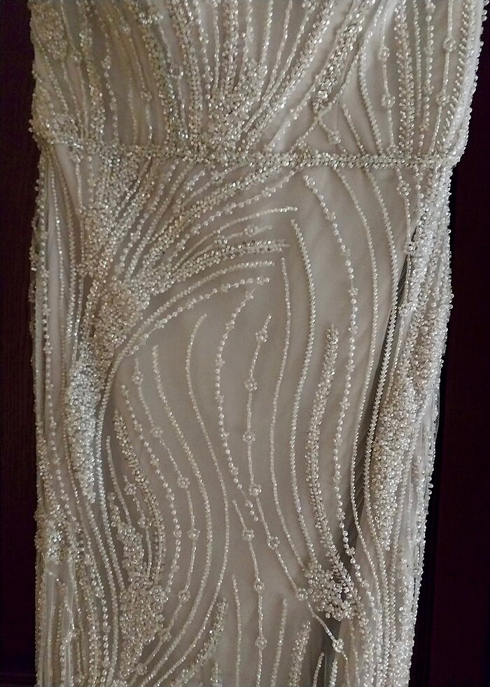 Özel dikim taşlı abiye - Görsel 4