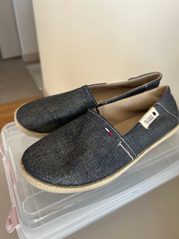 Kadın Mavi Denim Hasır Topuk Espadril - Görsel 3