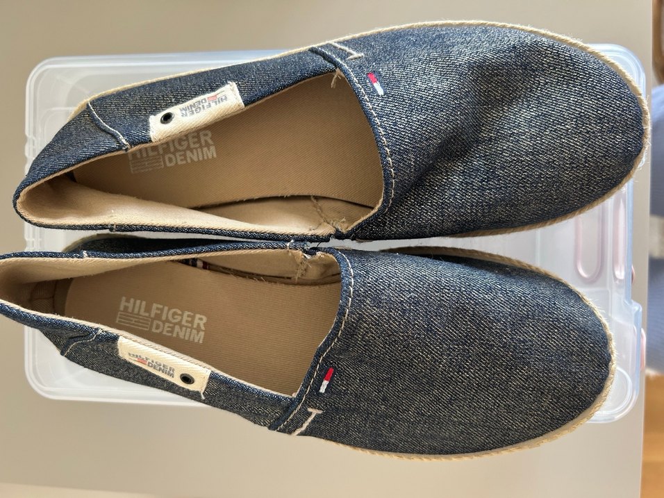 Kadın Mavi Denim Hasır Topuk Espadril - Görsel 2