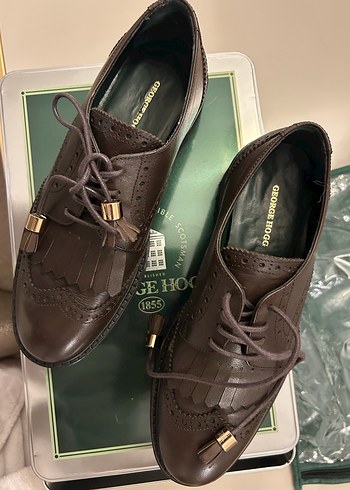 George Hogg Marka Kahverengi Deri  Klasik Püsküllü Ayakkabı - Görsel 3