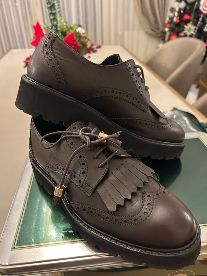 George Hogg Marka Kahverengi Deri  Klasik Püsküllü Ayakkabı - Görsel 5