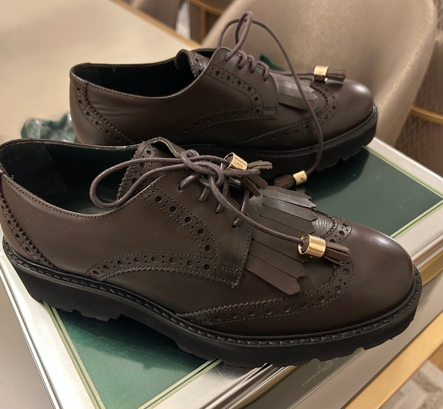 George Hogg Marka Kahverengi Deri  Klasik Püsküllü Ayakkabı - Görsel 2