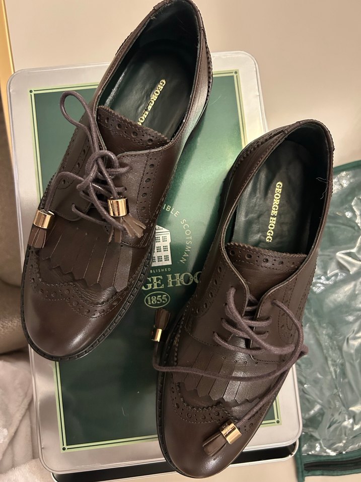George Hogg Marka Kahverengi Deri  Klasik Püsküllü Ayakkabı - Görsel 3