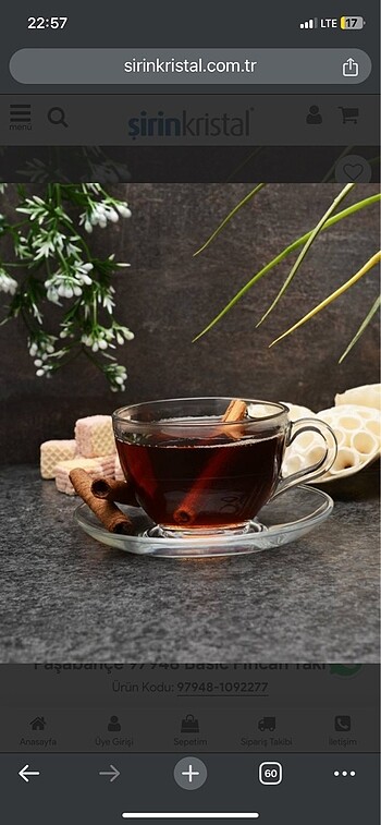 Paşabahçe Basic Çay Fincan Takımı