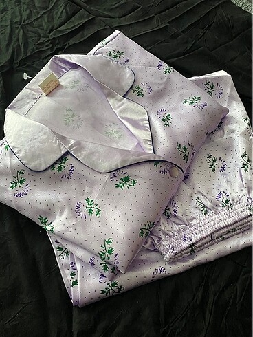 Saten Alt üst Pijama (Kadın) XXL/52-54 - Görsel 2
