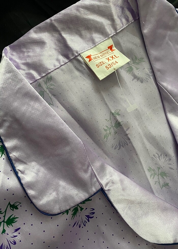 Saten Alt üst Pijama (Kadın) XXL/52-54 - Görsel 4