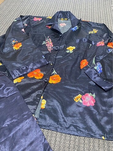 İpeksi Pamuklu Saten Pijama Takımı - Görsel 2