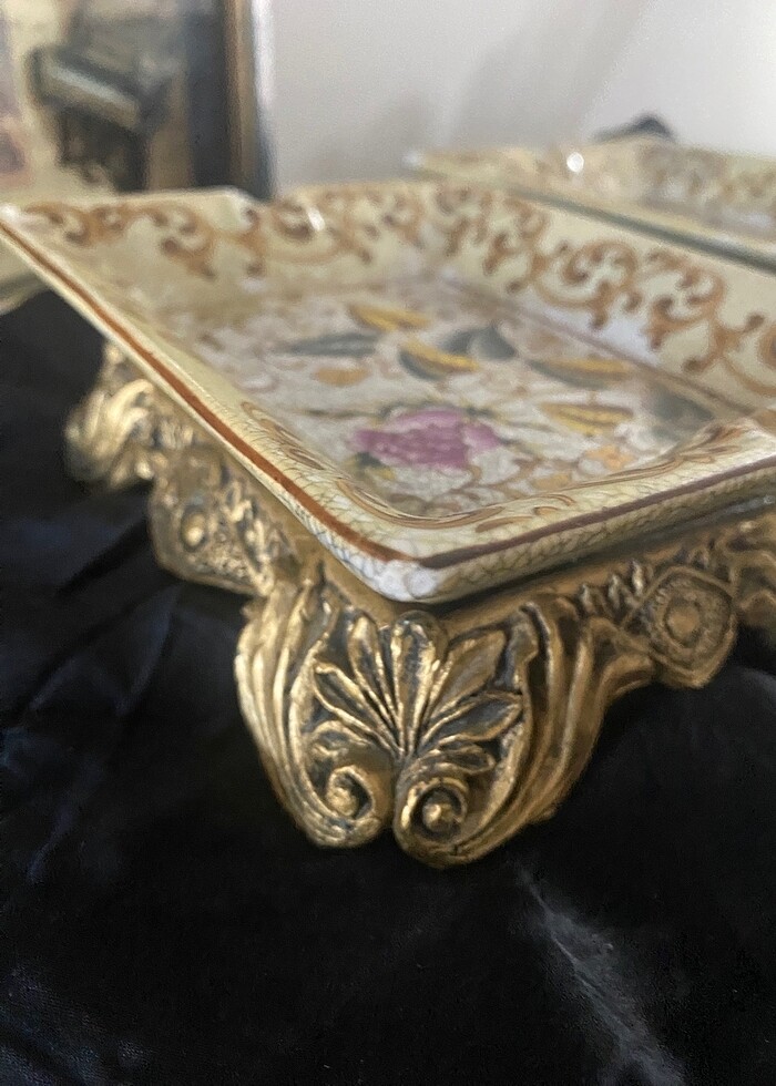 Vintage Porselen Kül Tablalar/2 adet  fiyat - Görsel 2