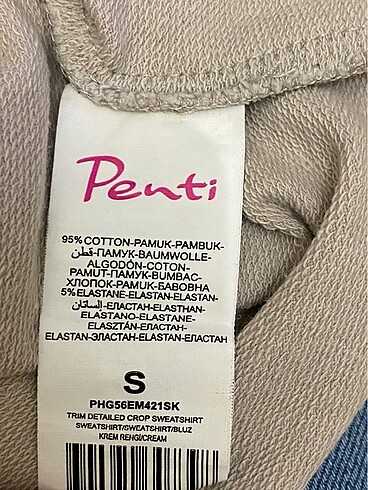 s Beden ten rengi Renk Penti perfect buddy sweatshirt
