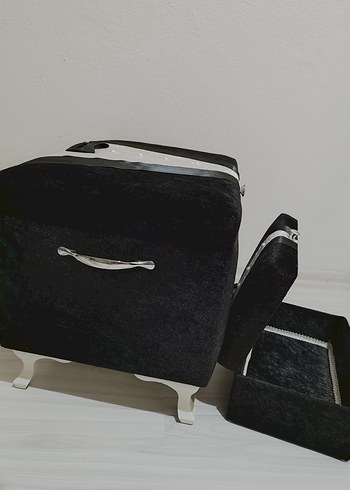  Beden siyah Renk Damat sandığı ikili