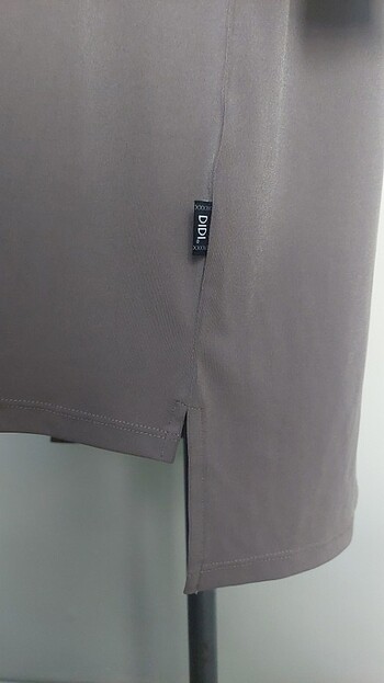 Krep licrali elbise degaje yaka M beden - Görsel 3